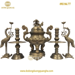 Bộ Ngũ Sự Bằng Đồng Vàng Hun