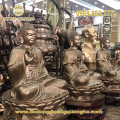 Tượng Tam Thế Phật Bằng Đồng
