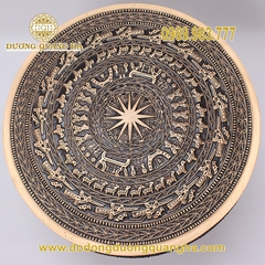 Quả trống đồng phủ si đen 40cm