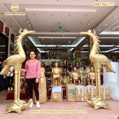 Hạc Thờ Tổ Đồng Vàng