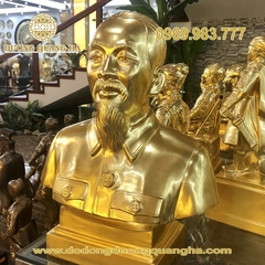 Tượng bác hồ bán thân dát vàng 9999