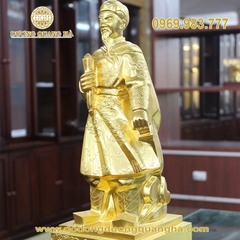 Tượng Trần Hưng Đạo Dát Vàng 9999  