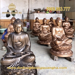 Tượng Dược Sư Đồng Đỏ Cao 1m07