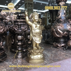 Tượng Phật Đản Sinh Bằng Đồng