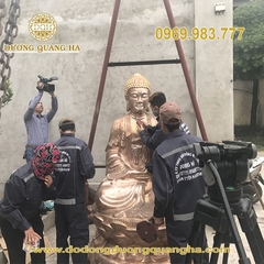 Đúc tượng phật a di đà cao 2m tại xưởng đúc đồng mỹ nghệ Dương Quang Hà