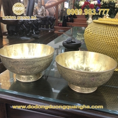 Bát tắm phật mạ vàng