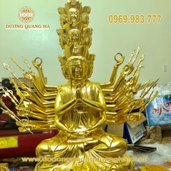 Tượng Phật Thiên Thủ Thiên Nhãn Dát Vàng 9999