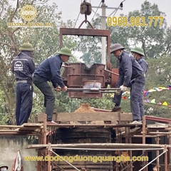 Thi công đúc chuông nặng 1500kg tại TP Việt Trì tỉnh Phú Thọ