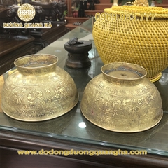 Bát tắm phật mạ vàng