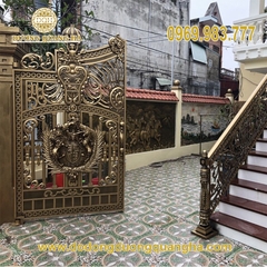 Thi công đúc cổng nhôm hợp kim