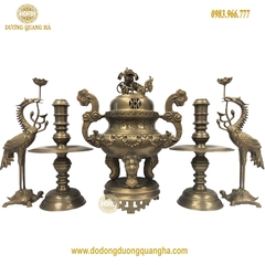 Bộ Ngũ Sự Bằng Đồng Vàng Hun
