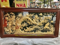 Tranh vinh hoa phú quý dát vàng 9999 