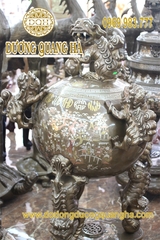 Đỉnh Quả Bóng 1m3 Khảm 3 Chữ Vàng