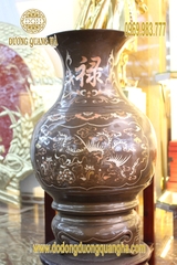 Lọ Củ Tỏi Cao 80cm Khảm Tam Khí