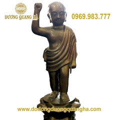 Tượng Phật Khai Sinh Đồng Đỏ Làm Màu