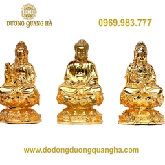 Tượng Phật Nhỏ Để oto Mạ Vàng 
