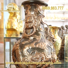Lọ Rồng Nổi Cao 80cm Đồng Đỏ