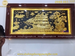 TRANH THUẬN BUỒM XUÔI GIÓ MẠ VÀNG