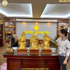 TƯỢNG TAM ĐA THẦN TÀI DÁT VÀNG 9999