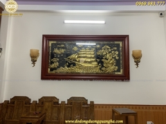 TRANH THUYỀN 1M7x90CM MẠ VÀNG