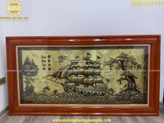 TRANH THUẬN BUỒM XUÔI GIÓ XƯỚC GIẢ CỔ