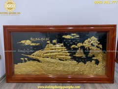 TRANH THUẬN BUỒM XUÔI GIÓ MẠ VÀNG