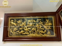 TRANH CÁ CHÉP HÓA RỒNG THIẾP VÀNG