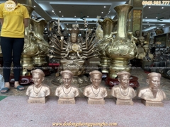 TƯỢNG TRUYỀN THẦN CHÂN DUNG ĐÚC ĐỒNG ĐỎ