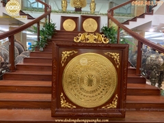 TRANH MẶT TRỐNG ĐỒNG ĐƯỜNG KÍNH 80CM DÁT VÀNG 9999