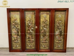 TRANH TỨ QUÝ XƯỚC MẠ TAM KHÍ