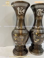 ĐÔI LỌ HOA PHÚC LỘC KHẢM NGŨ SẮC CAO CẤP