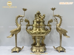 BỘ NGŨ SỰ 50 NẮP THẮT CHẤT LIỆU ĐỒNG VÀNG CATTUT