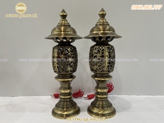 ĐÈN THỜ QUẢ DỨA ĐỒNG VÀNG HUN