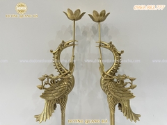 CẶP HẠC THỜ 50CM CHẤT LIỆU ĐỒNG VÀNG