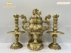 BỘ TAM SỰ 60 CHẤT LIỆU ĐỒNG VÀNG HOA VĂN SẮC NÉT CHI TIẾT