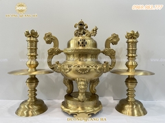 BỘ TAM SỰ 70 CHẤT LIỆU BẰNG ĐỒNG VÀNG MỘC