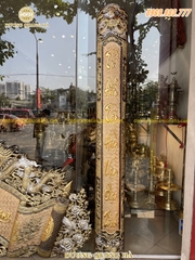 Bộ Cuốn Thư Câu Đối 1m76 Dát Vàng Chữ