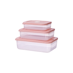 BỘ 3 HỘP THỰC PHẨM CHỮ NHẬT TIỆN ÍCH HOKORI 6596 (1,2,3)