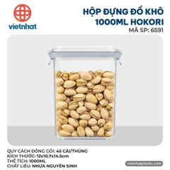 HỘP ĐỰNG ĐỒ KHÔ 1000ML HOKORI 6591