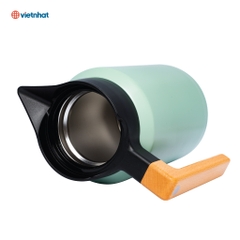 BÌNH GIỮ NHIỆT QUAI GỖ 1500ML HOKORI 0115