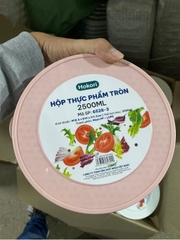 HỘP THỰC PHẨM TRÒN 2500ML HOKORI 6528-3
