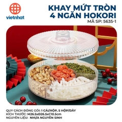 KHAY MỨT TRÒN 4 NGĂN HOKORI 5635-1