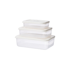 BỘ 3 HỘP THỰC PHẨM CHỮ NHẬT TIỆN ÍCH HOKORI 6596 (1,2,3)