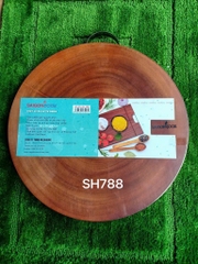 thớt gỗ xà cừ tròn 788 mega