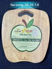 thớt gỗ cao su táo bé mega k28