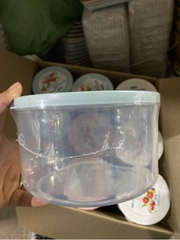 HỘP THỰC PHẨM TRÒN 2500ML HOKORI 6528-3