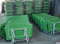 bàn gấp mẫu giáo xanh
