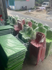 bàn gấp mẫu giáo xanh