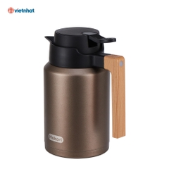 BÌNH GIỮ NHIỆT QUAI GỖ 1500ML HOKORI 0115