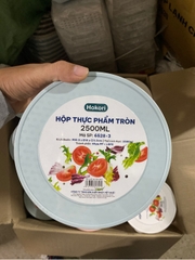 HỘP THỰC PHẨM TRÒN 2500ML HOKORI 6528-3